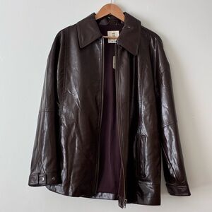 Free People faux leather jacket
